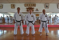 Murcia kesäkuu 2017
Senseit Toshiro Fujioka 8. dan, Ryoichi Onaga 9. dan ja Shigeru Uehara 8. dan