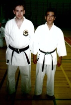2. European Gasshuku Tampere heinäkuu 1996
Jouni Hirsimäki ja sensei Tetsunosuke Yasuda 
