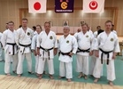 Saku Suominen, Juha-Pekka Sura, Tiina Toivanen, Jouni Hirsimäki, sensei Koei Teruya 10. dan, Kari Kotilainen ja Panu Lauttamus