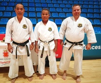 Gojunkan - Karate Club Onaga 50-vuotisjuhlaleiri ja 18. European Gasshuku Murcia kesäkuu-heinäkuu 2023
Senseit Toshiro Fujioka 8. dan, Masanari Kikugawa 10. dan ja Kari Kotilainen 2. dan