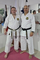 Sensei Ramon Veras 8. dan ja sensei Jouni Hirsimäki 6. dan