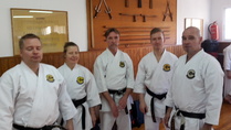 Gojunkan Karate Dojo Onaga Murcia Espanja maaliskuu 2018
Kari Kotilainen, Tiina Toivanen, Ilpo Törmä, Panu Lauttamus ja Jyri Jokisalo