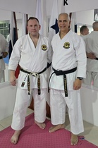 Sensei Ramon Veras 8. dan ja sensei Jouni Hirsimäki 6. dan