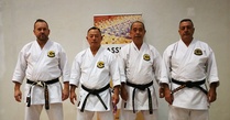 Winter Gasshuku Gaia, Portugal marraskuu 2021
Senseit Jouni Hirsimäki 6. dan, Ryoichi Onaga 9. dan, Toshiro Fujioka 8. dan ja Francisco Garcia Cerón 8. dan