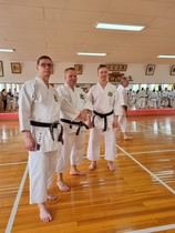 Gojunkan - Karate Club Onaga 50-vuotisjuhlaleiri ja 18. European Gasshuku Murcia kesäkuu-heinäkuu 2023
Matti Saarinen 5. dan, Kari Kotilainen 2. dan ja Panu Lauttamus 3. dan
