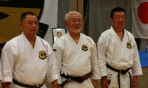 14. European Gasshuku Hasselt Belgia 2015
Senseit Ryoichi Onaga 9. dan, Koei Teruya 10. dan ja Masataka Muramatsu 9. dan